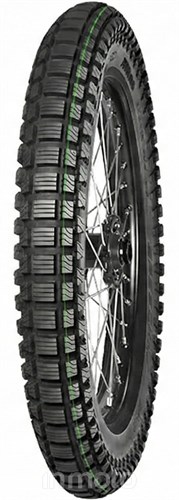 Mitas Speedway 3.75-19 61 P Rear TT SOFT NHS ORANGE-GREEN STRIPE